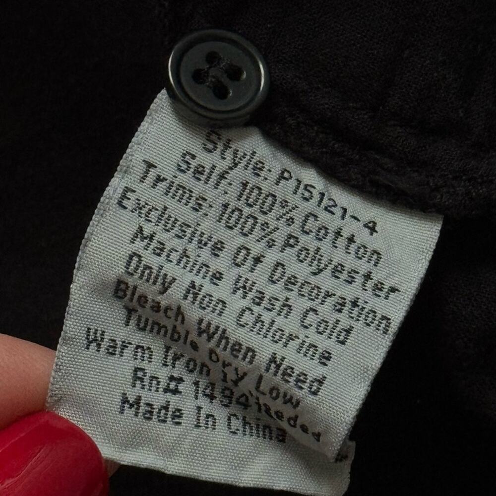 Johnny Was Pete & Greta Seraphina Black Embroidered Short Sleeve Top Women’s XS - Picture 10 of 10